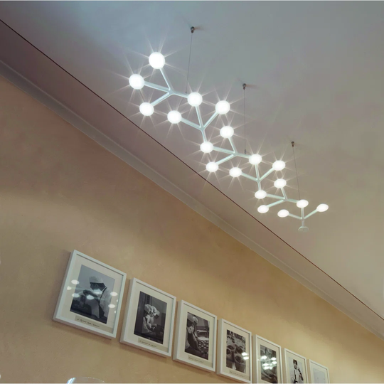 Net Line 18-Light LED Kitchen Island Pendant