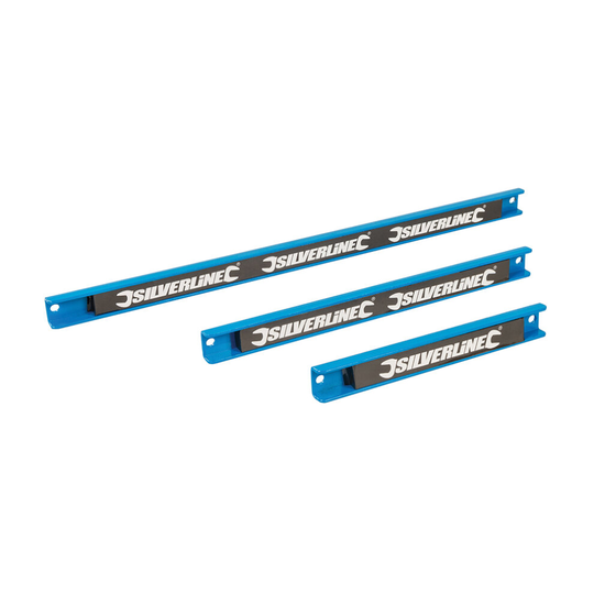 Silverline Automotives Magnetic Tool Wall Storage Rack Set Of 3 203 305 & 457mm ( UK )