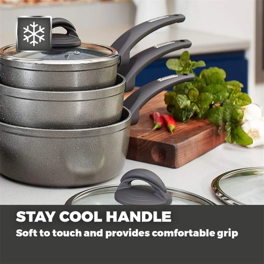 Belfry Kitchen Rudolph 8 Piece Aluminium Non Stick Cookware Set