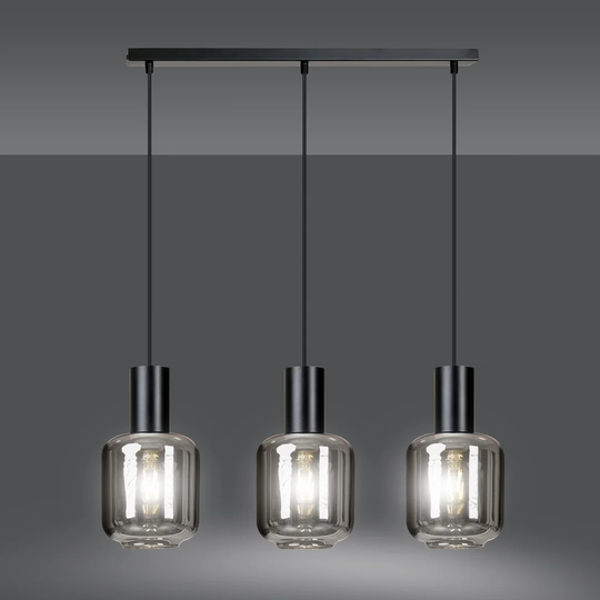 Habiki 3-Light Kitchen Island Jar Pendant