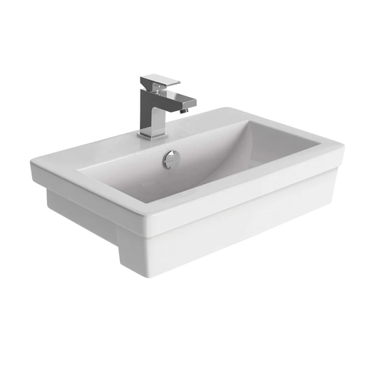 Richard Ceramic Semi-Recessed Basin