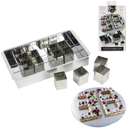 Brant 12 Cup Non-Stick Number Cake Mold