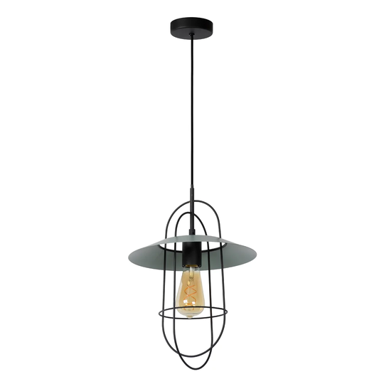Masson 1-Light Lantern Urn Pendant with Wrought Iron Accents