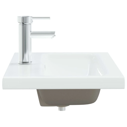 Laroche White Ceramic Rectangular Bathroom Sink