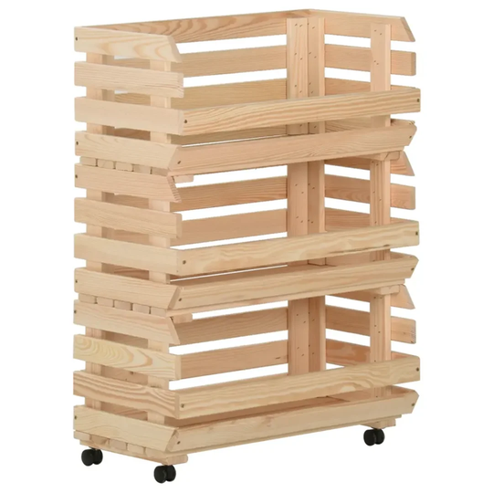 Mansell 57 Cm Solid Wood Kitchen Trolley