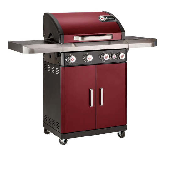 LANDMANN Rexon MCS Cook 4.1 Burner Gas BBQ With Recessed Side Burner