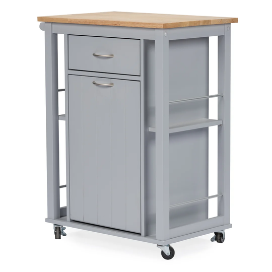 Beaverville 64.77Cm Kitchen Trolley with Locking Wheels