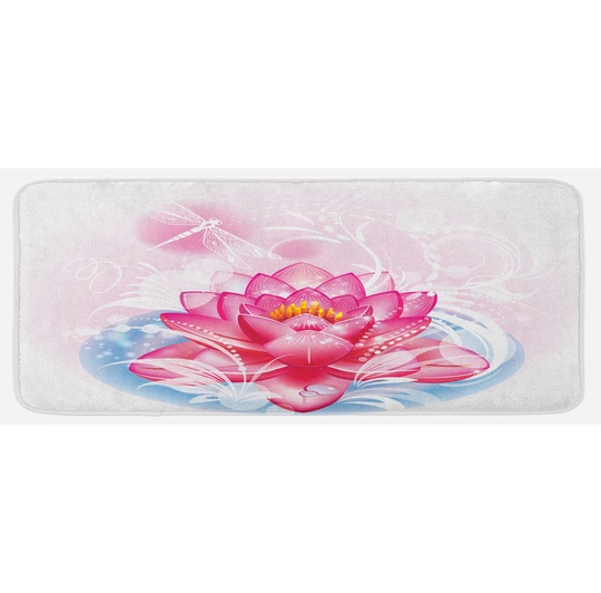 Griffing Flower Mandala Yoga Lotus Kitchen Mat