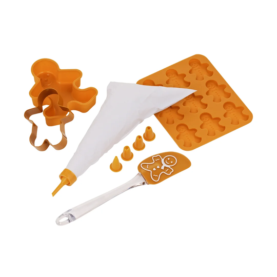 5 Piece Gingerbread Man Childrens Baking Set