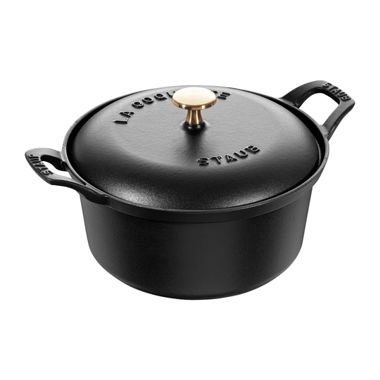 STAUB Vintage La Coquette casserole dish round 2.45 L Black