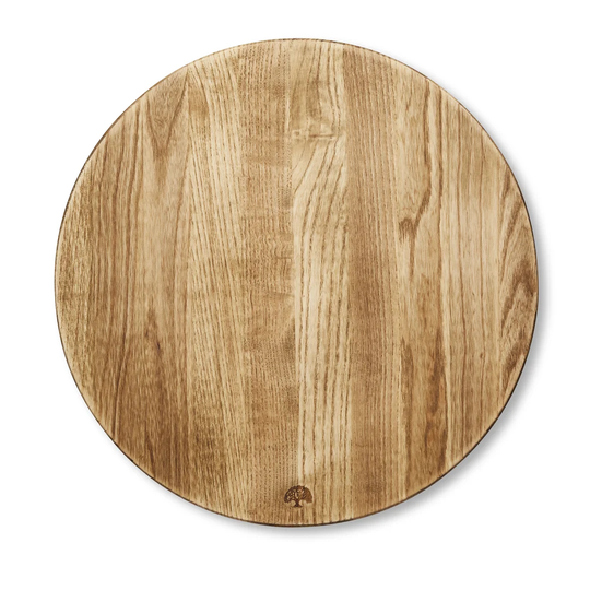 Barbary & Oak, BO847026 Hoxton Vintage Round Chopping Board, Suitable for Food Preparation and Serving, Ash Wood
