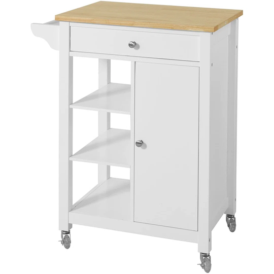 Nickole 68 Cm Kitchen Trolley with Locking Wheels