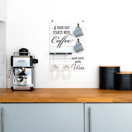 COFFEE CUP & WINE GLASS HOLDER NOVELTY BOARD