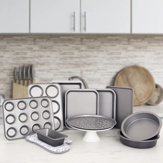 Belfry Kitchen Reaon 10 Piece Non-Stick Steel Bakeware Set