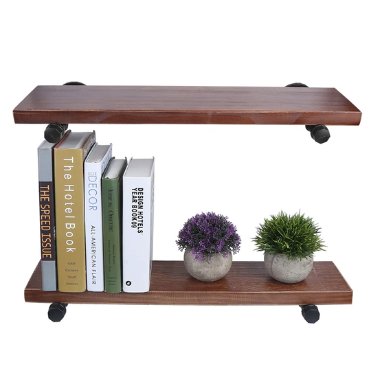 Retro Wall-mounted Storage Rack Stand Shelf Industrial Pipe Rack Household