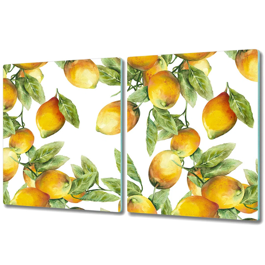 Venedy Fancy Farmhouse Lemons Leaf Chopping Board