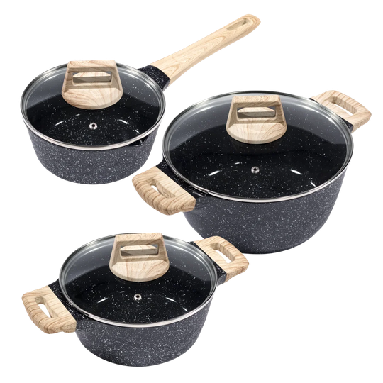 king 3 Pieces Aluminium Cookware Set
