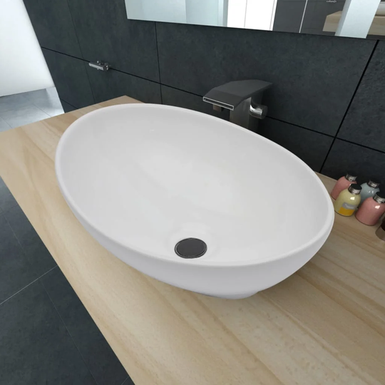 Rex Ceramic Oval Bathroom Sink