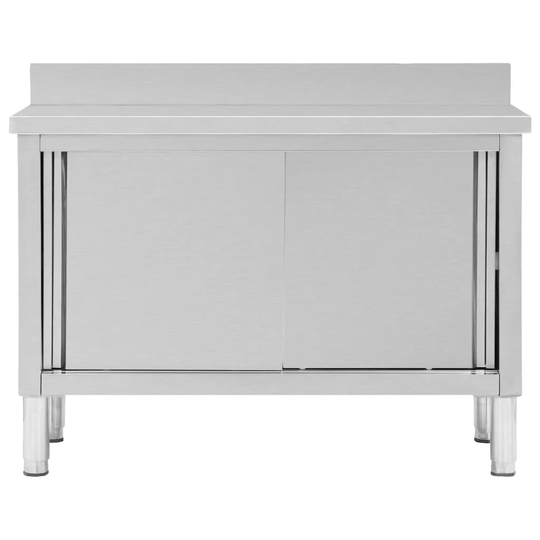 Birck 120 Cm Stainless Steel Kitchen Island