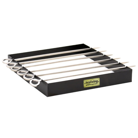 Outdoor Colorado Stainless Steel Skewer Set H4cm W35cm