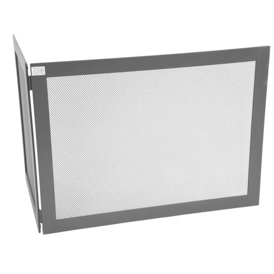 Lucien 2 Panel Iron Fireplace Screen