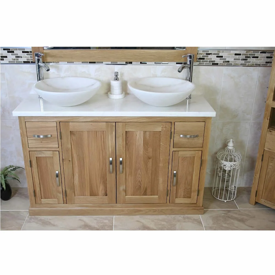 Delao 1230mm Free-Standing Double Vanity Unit