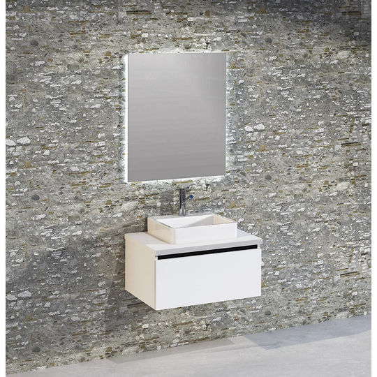Rebello Bathroom 600mm Wall Hung Single Vanity Unit