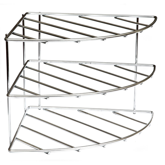 Amtido Corner Shelf Plate Rack Stand - 3 Tier Cupboard Organiser