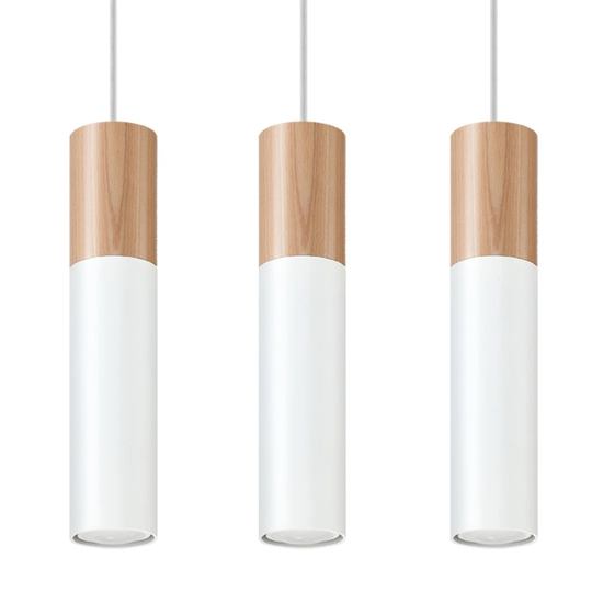 Pablo 3-Light Kitchen Island Cylinder Pendant
