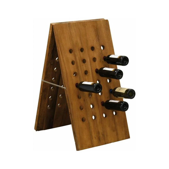 Erenay Tabletop/Countertop Wine Bottle Rack in Brown