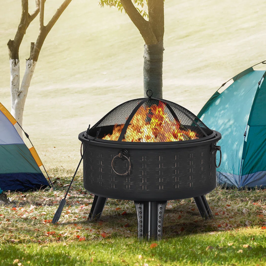 Sommerfield 67Cm H x 64Cm W Outdoor Fire Pit with Lid