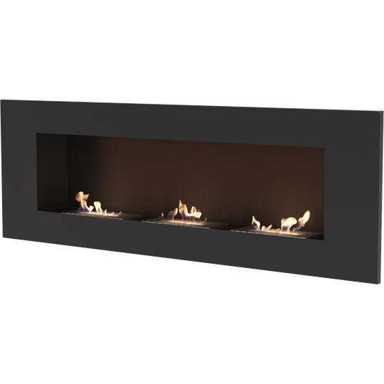 Wall-Mounted Ethanol Fireplace Delta3 Black