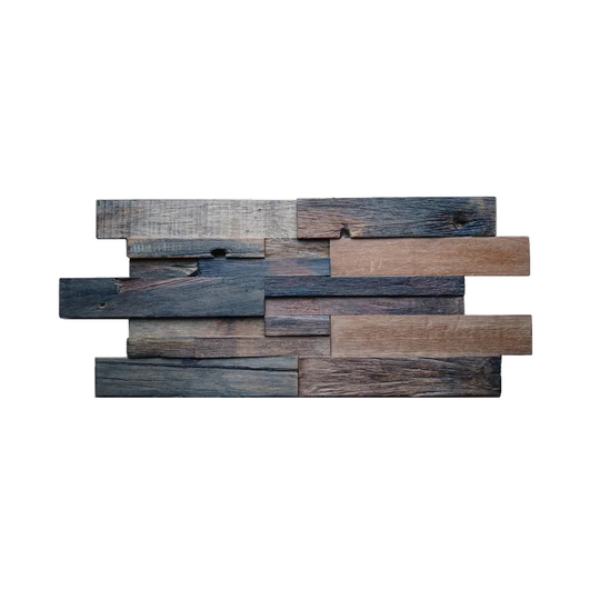 Hasse Interlocking 30 cm x 30 cm Wood Look Tile in Brown