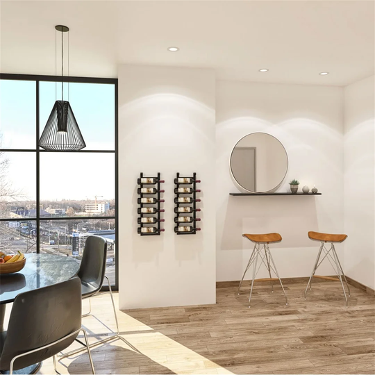 Wine Rack In Satin Black