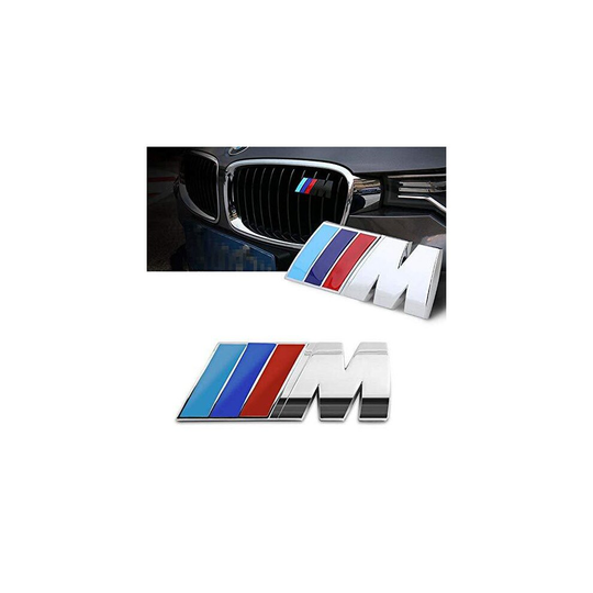 BMW M SPORT Front Grill Chrome Badge Emblem For M BMW E90 E60 F10 F30 E46 G20 X1 X3 X4 X5 X6 E70 F20 E39 E92 E63