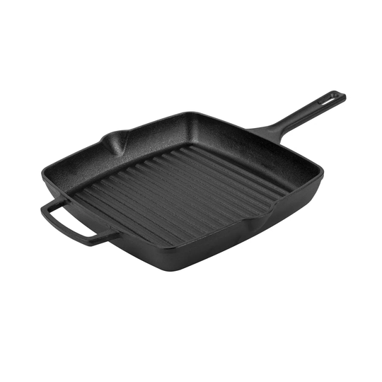 Prestige - Nadiya - Cast Iron Square Grill, 27cm - Non Stick - PFOA & PTFE Free - Induction Safe