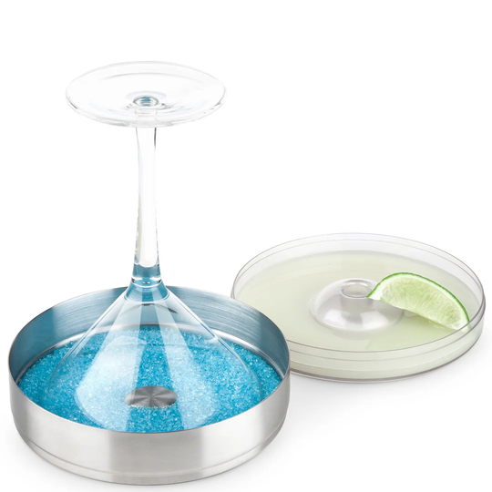 2 Piece Stainless Steel Cocktail Rimmer Set