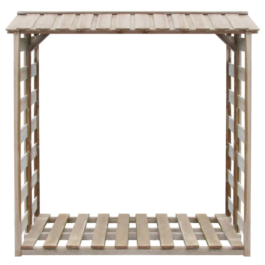 Candleick 5 Ft. x 3 Ft. Solid Wood Log Store