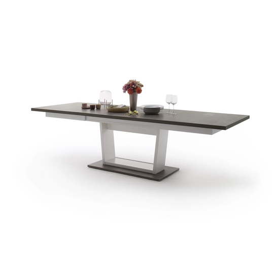 180 Cm Extendable Self-Storing Leaf Solid Oak Trestle Dining Table