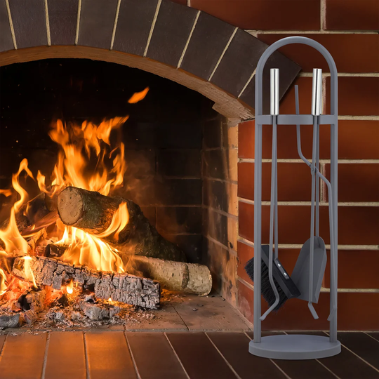 Meagan Women Photographic Art Print Steel Fireplace Tool Set