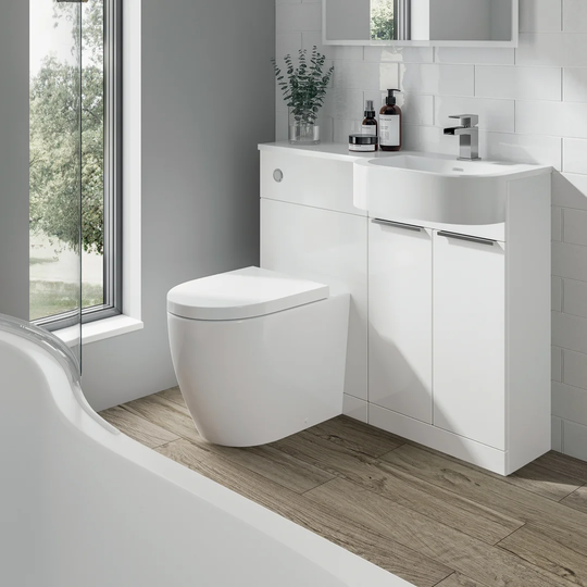 100mm Combined Vanity Unit with Toilet Included