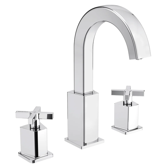 Cascade Deck Basin Mixer with Waste