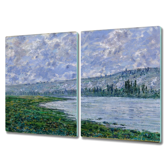 Colombes Tempered Glass Lake Meadow Mountains Chopping Board