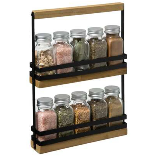 10-Jar Free-Standing Spice Rack