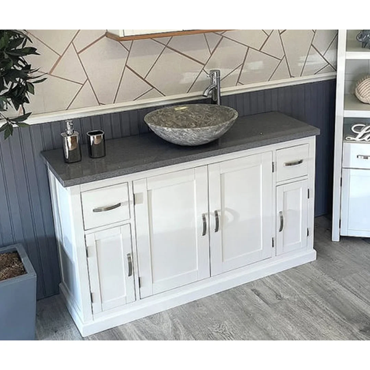 Applewhite Solid Beech 1230mm Free-standing Single Vanity Unit