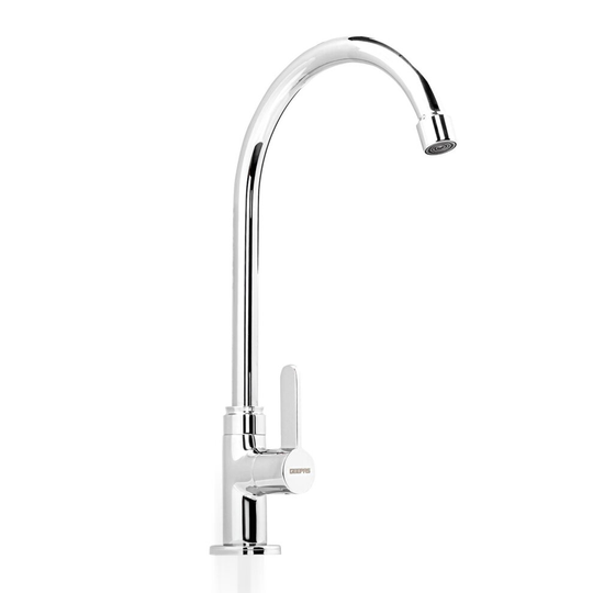 Geepas Modern Kitchen Sink Tap Single Lever Basin Tap Swivel Spout