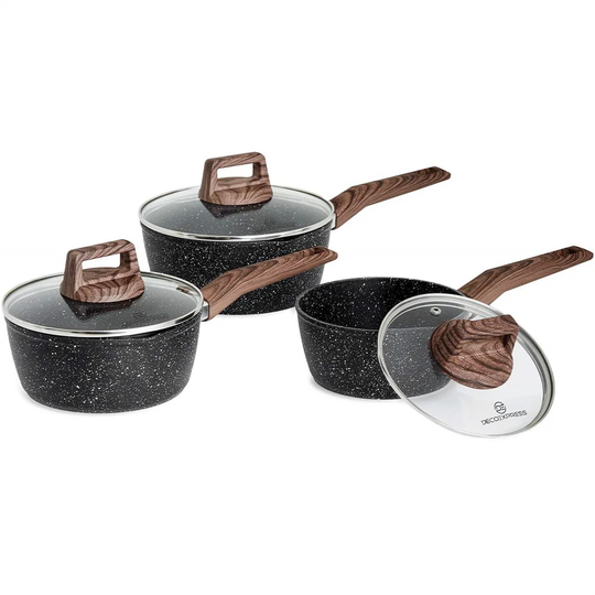 Belfry Kitchen Siegel 6 Pieces Anodised Aluminium Cookware Set
