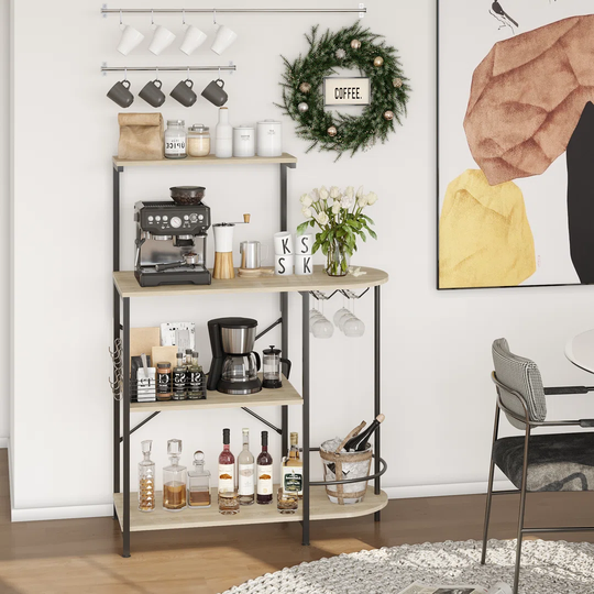 90Cm Steel Standard Baker's Rack with Microwave Compatibility
