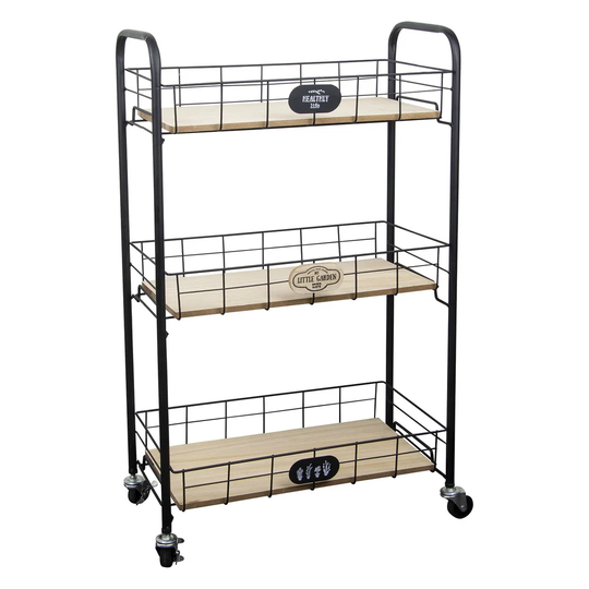 Collen 48 Cm Kitchen Trolley with Locking Wheels
