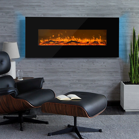 Siena 128cm W Surface Wall Mounted Electric Fire